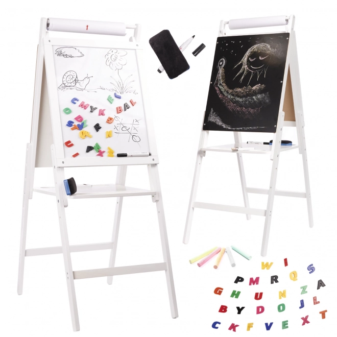 Tableau magnétique en bois blanc grand XXL