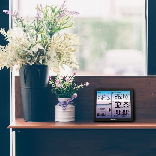 Écran couleur clair et horloge DCF