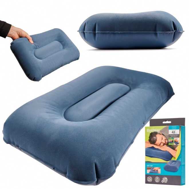 Bestway oreiller de voyage gonflable en velours