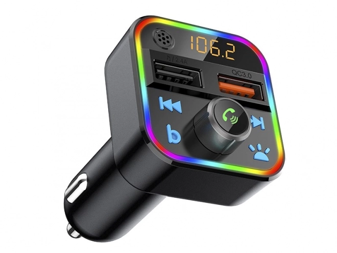 Émetteur FM Bluetooth 5.1+Qc3.0 RBG