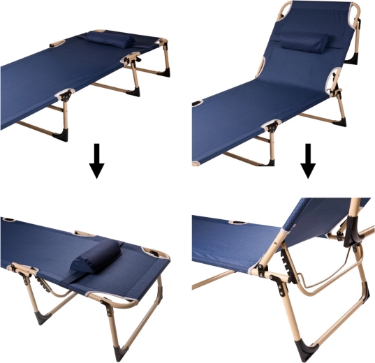 4 positions du dossier et coussin pour le confort