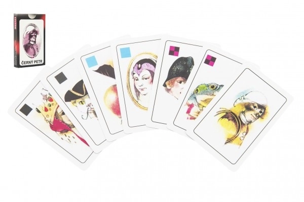 Jeu de société Černý Petr cartes dans une boîte en carton 6x9cm