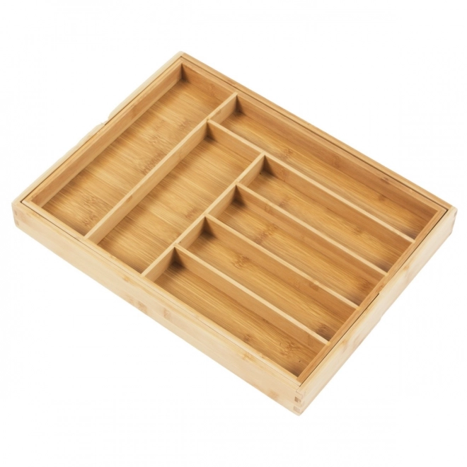 Organisateur extensible en bambou pour couverts