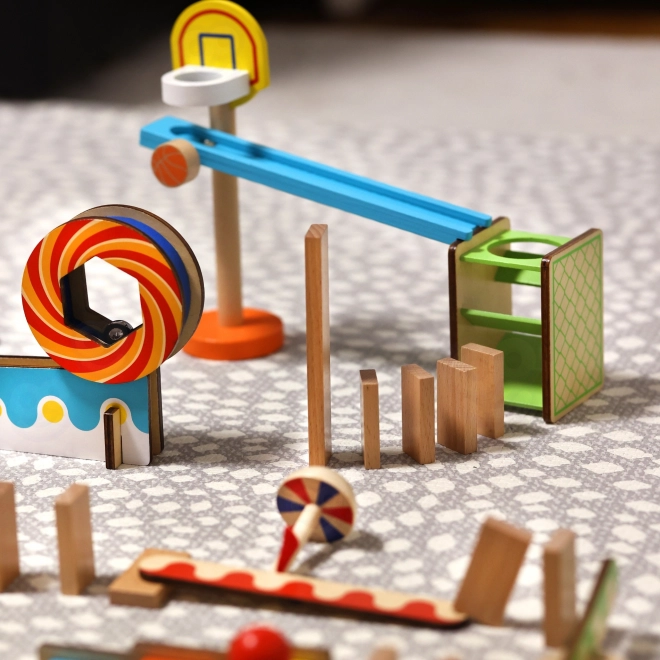 Blocs de construction en bois domino / puzzle domino Tooky Toy