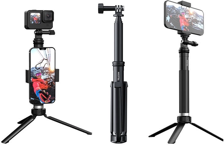 Filetage universel 1/4" et support téléphone