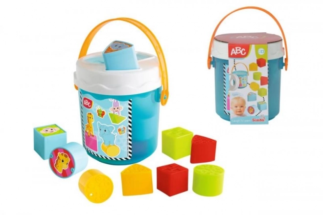 Seau avec formes à insérer pour enfants