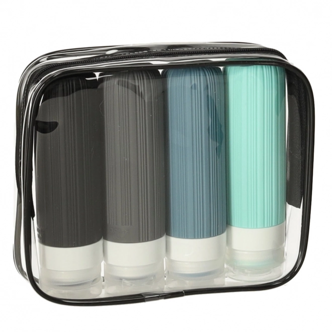 Ensemble de trousses de toilette transparentes de voyage - 3 pièces