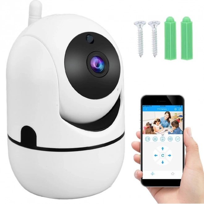 Caméra IP pour usage intérieur avec Wi-Fi et tête rotative