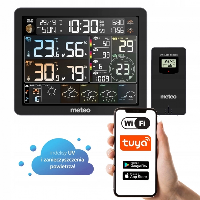 Station météorologique WiFi avec mesure de la pollution de l'air