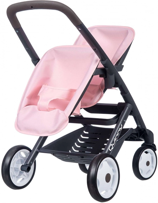 Poussette pour poupées jumeaux Maxi Cosi rose clair