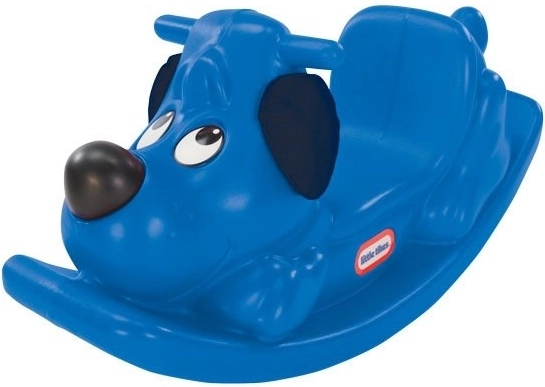 Balançoire en forme de petit chien bleu