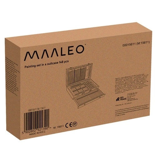 Ensemble de peinture dans une valise