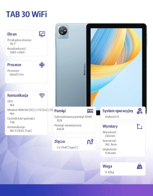 Tablette Blackview TAB 30