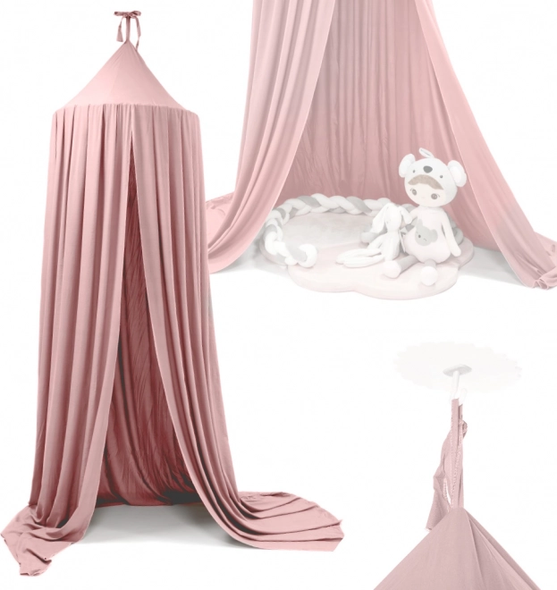 Baldaquin suspendu pour lit d’enfant – Rose clair