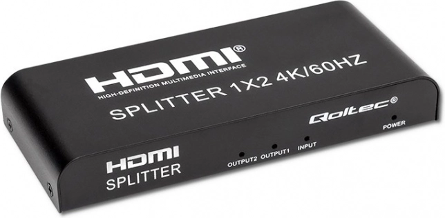 Splitteur HDMI actif 1x2 4K/60 Hz QOLTEC