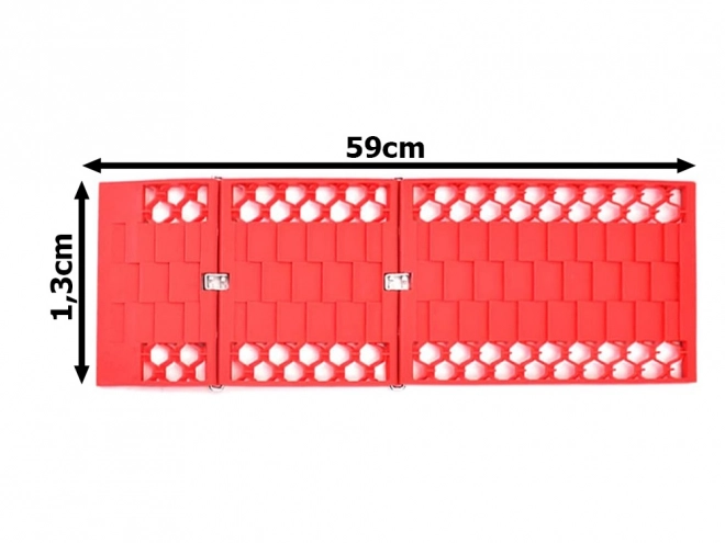 Tapis antidérapants pliables pour voiture tout-terrain, 2 pièces
