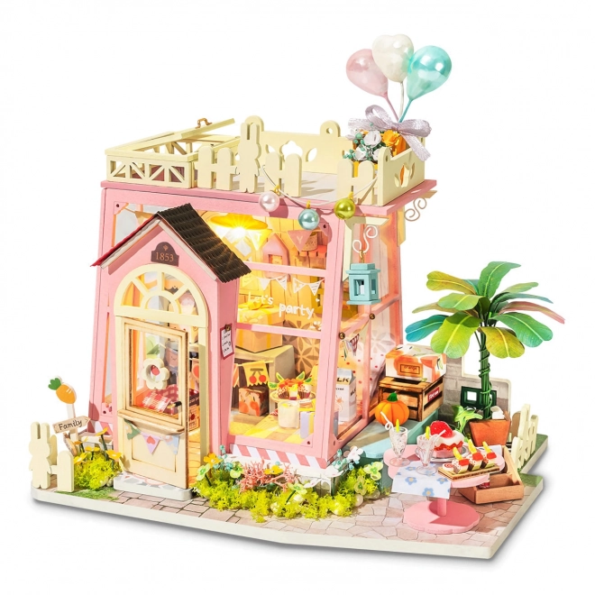 Station de fête - Maison de poupée miniature à construire soi-même