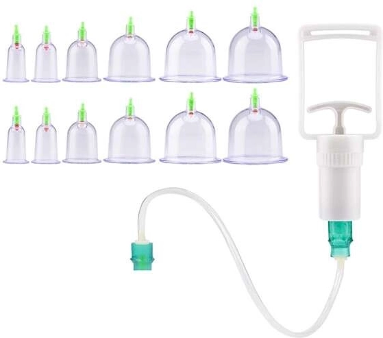 12 ventouses pour différentes zones du corps