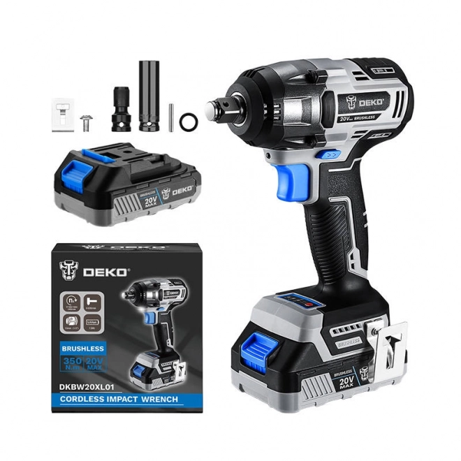 Clé à chocs sans fil Deko Tools DKBW20XL01-S3 20V