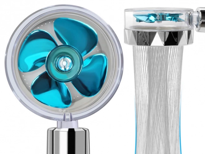 Pomme de douche avec turbine