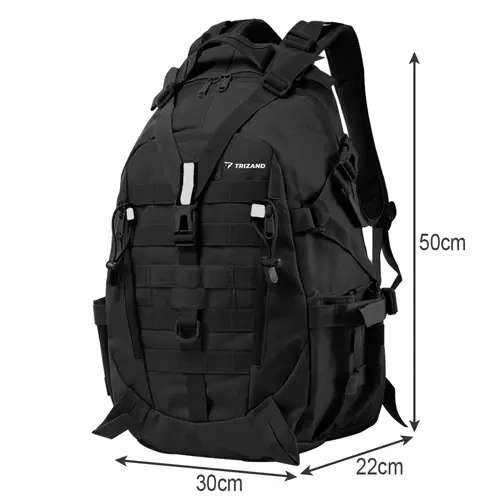 Sac à dos militaire/touristique Black Trizand 20534