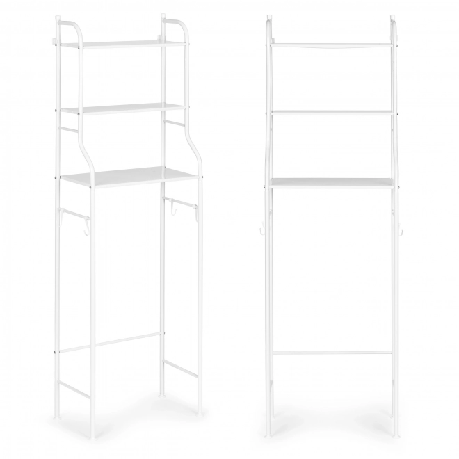 Étagère de salle de bain haute avec 3 étagères, structure en aluminium