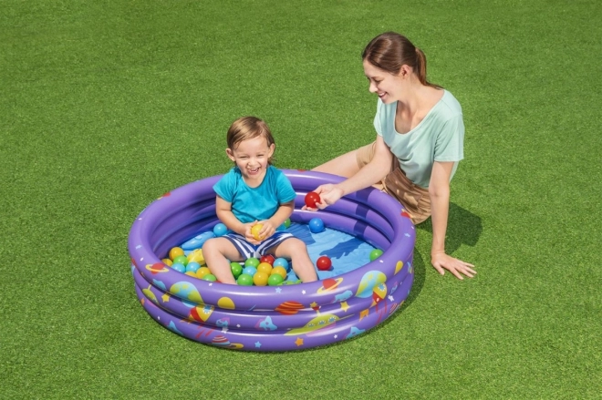 Piscine gonflable intergalactique avec balles 1,02 m x 25 cm