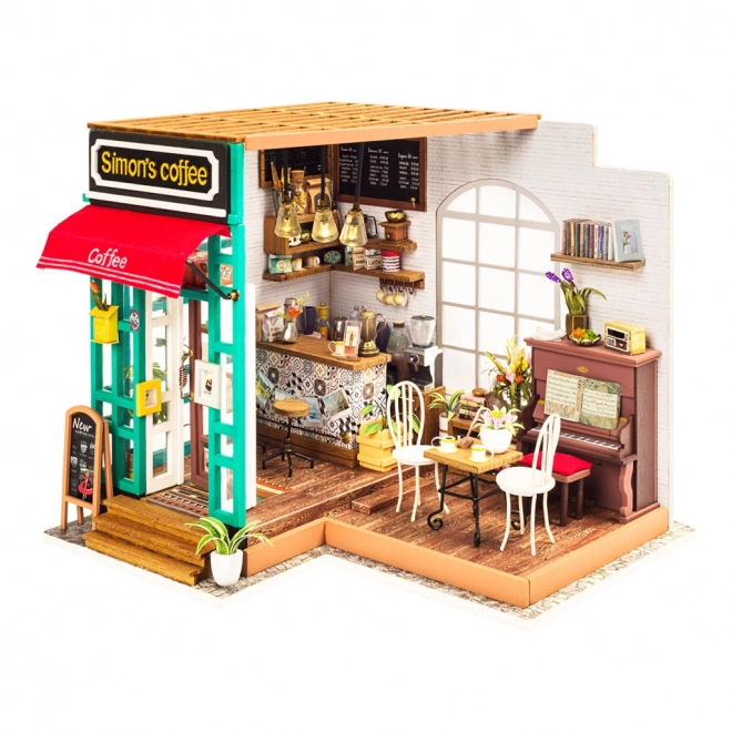 Café de Šimon - Café Miniature DIY dans une Maison de Poupée