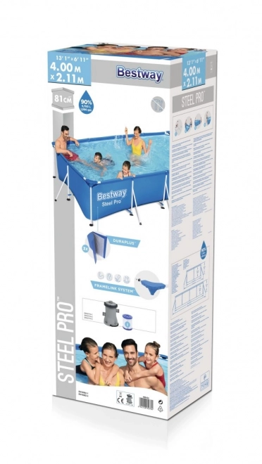Piscine tubulaire Bestway Steel Pro 400 x 211 x 81 cm