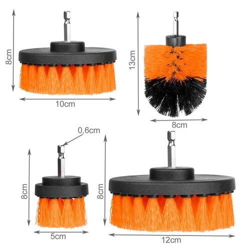 Brosses de nettoyage pour perceuse - 4 pcs