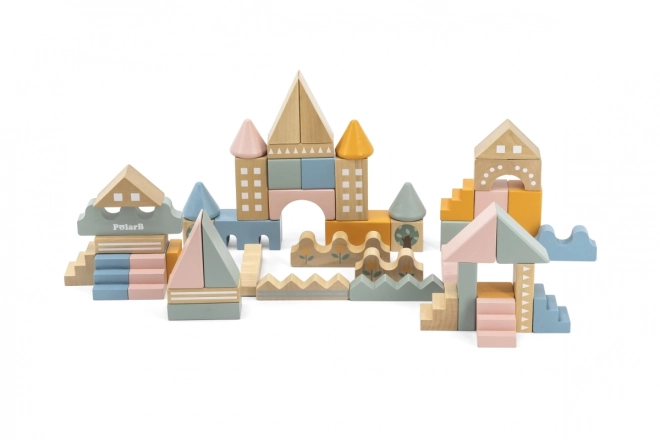 Jeu de construction en bois 50 pcs