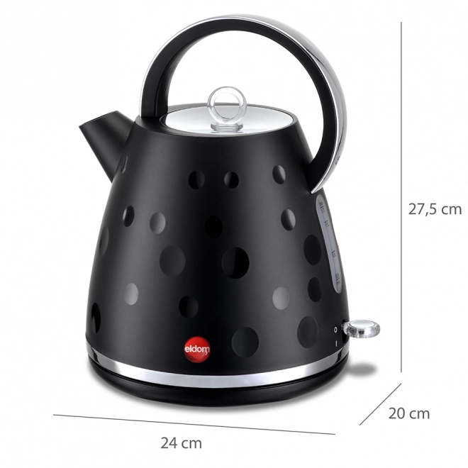 Bouilloire sans fil ELDOM C245, noire, 1,7 l