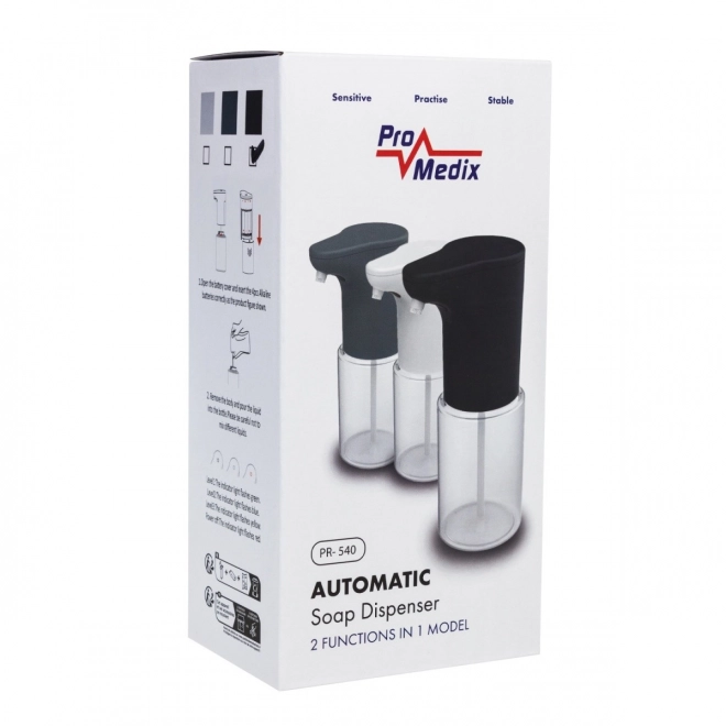 Distributeur de savon sans contact Promedix noir