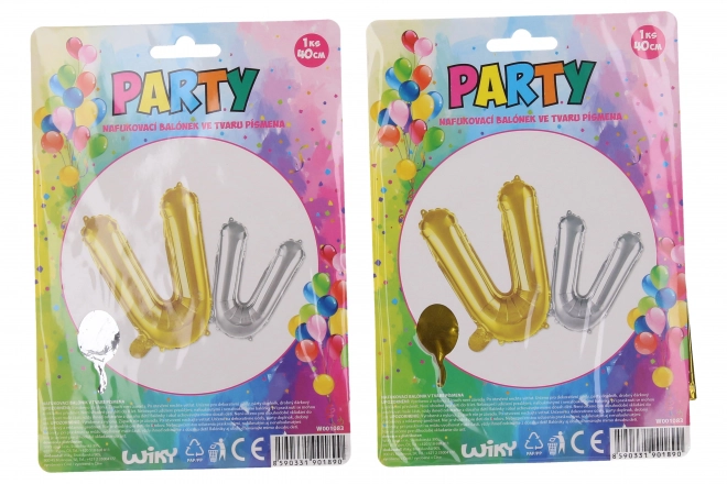 Ballon gonflable lettre V