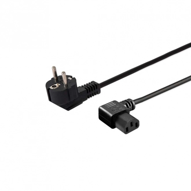 Câble d'alimentation Schuko (M) angulaire - IEC C13 angulaire 1,8 m