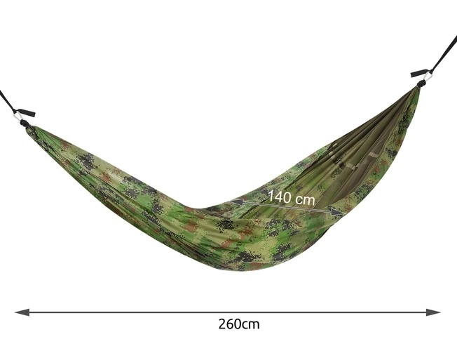 Hamac de randonnée Santiago Armée - 260 x 140 cm