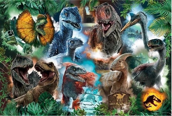 Puzzle 300 pièces Dinosaures préférés Monde jurassique