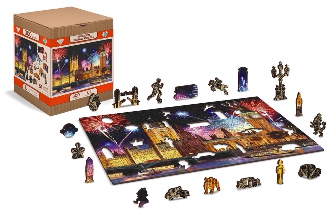 Puzzle en bois Londres Nocturne 2 en 1