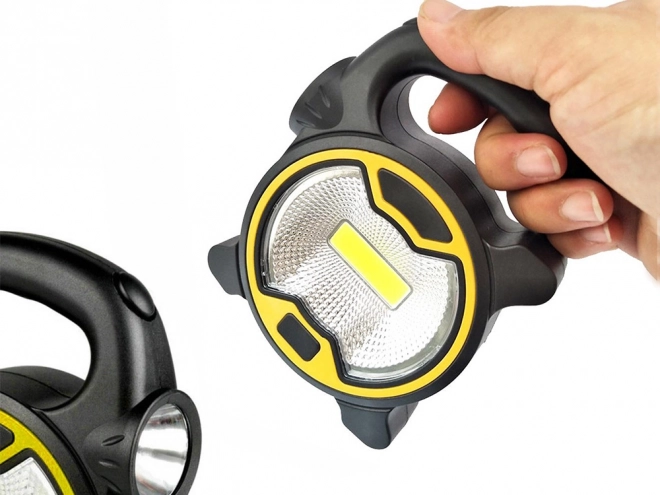 Puissante lampe de travail LED COB avec support et piles