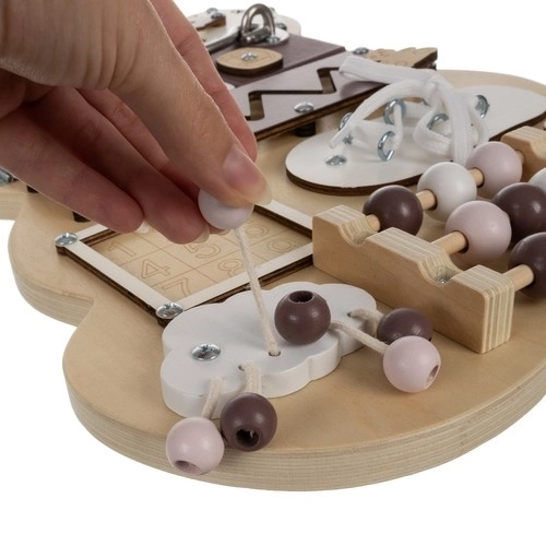 Tableau sensoriel en bois Ours Kruzzel