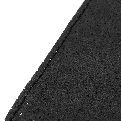housse de volant noir en cuir écologique