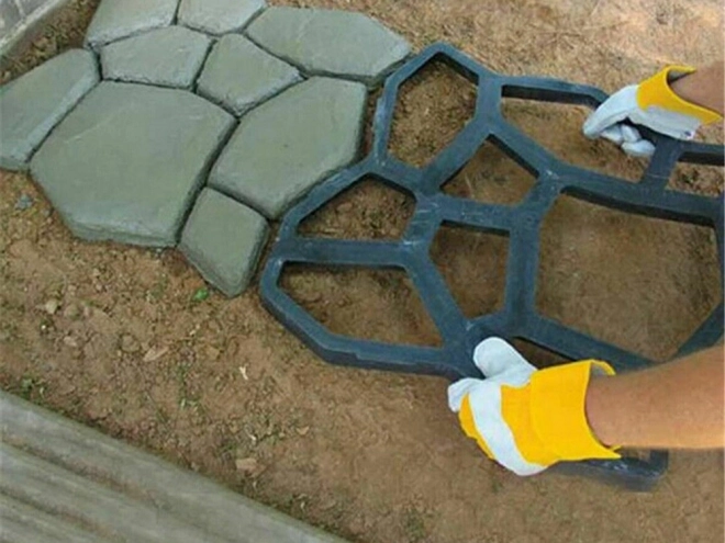 Moule pour pavés en béton tête de chat