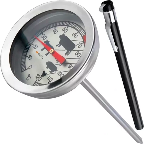 Thermomètre à viande analogique avec longue sonde