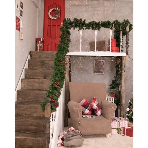 Guirlande / décoration de Noël 2,7 m avec lumières LED Ruhhy 22322