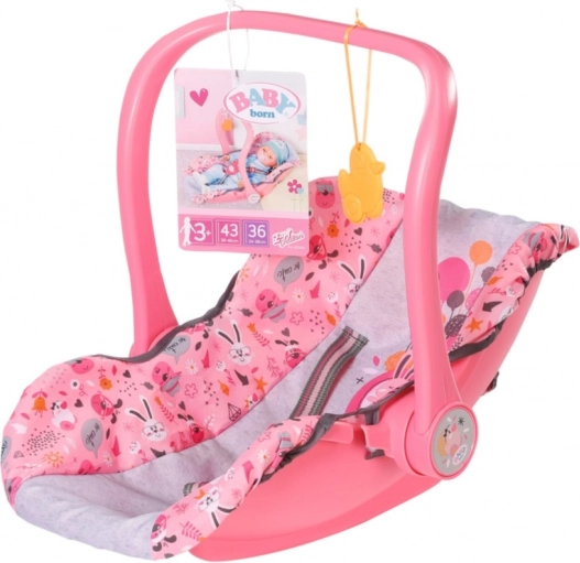 siège-auto et porte-bébé confortable pour poupées BABY born