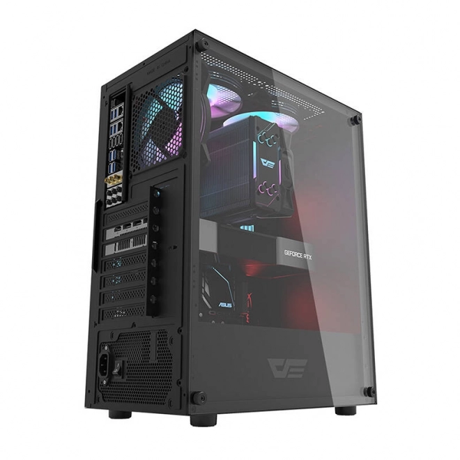 Boîtier d'ordinateur Darkflash DK100 (noir)