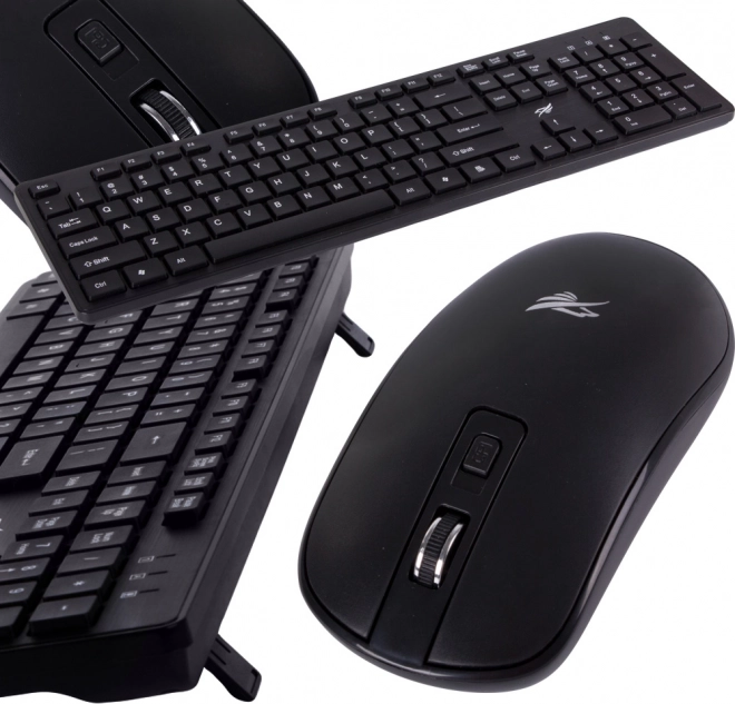 Ensemble clavier et souris sans fil à fonctionnement silencieux avec pavé numérique – USB