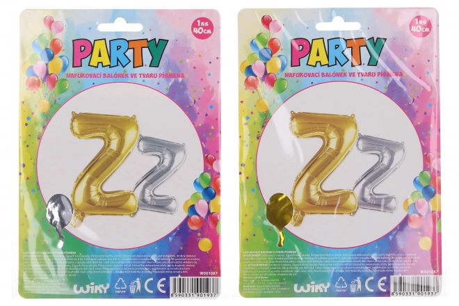 Ballon en forme de lettre Z