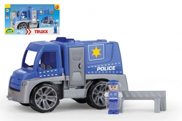 Voiture de police avec figurine