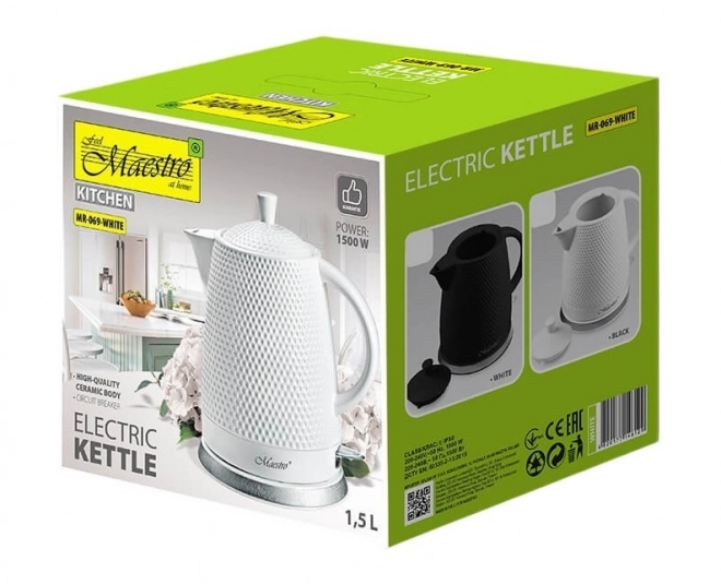 Bouilloire en céramique 1,5l 1500W MR-069-WHITE